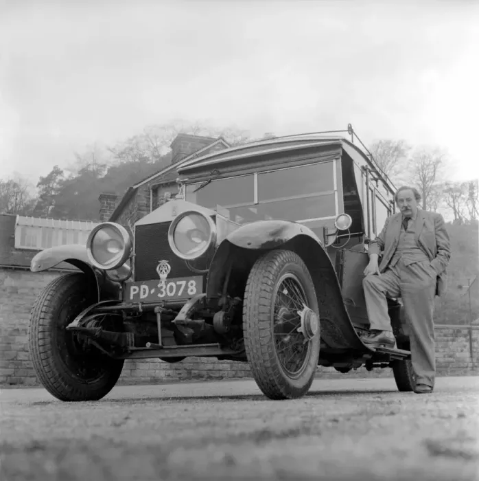 Framed Print : Owner of a Veteran Rolls Royce car. 1963 Framed Print : Owner of a Veteran Rolls Royce car. 1963