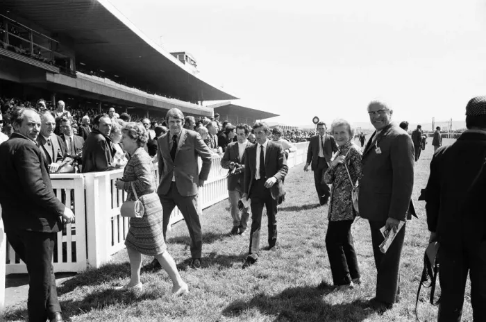 Framed Print : Owners and special guests leave the course before the start of the 1971 Andy Capp Framed Print : Owners and special guests leave the course before the start of the 1971 Andy Capp