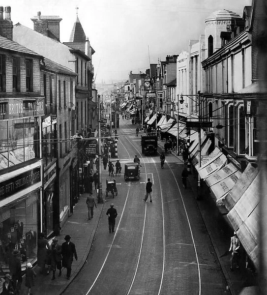 Oxford Street, Swansea. Circa 1935