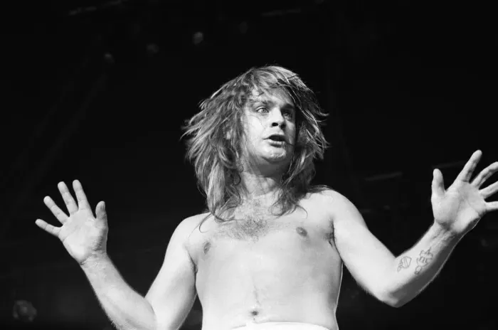 Framed Print : Ozzy Osbourne, former lead singer of Black Sabbath, pictured in concert