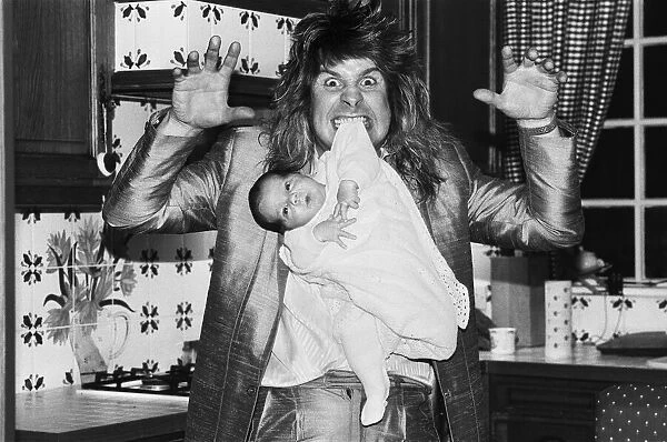 Ozzy Osbourne, former lead singer of Black Sabbath, pictured at home two weeks after