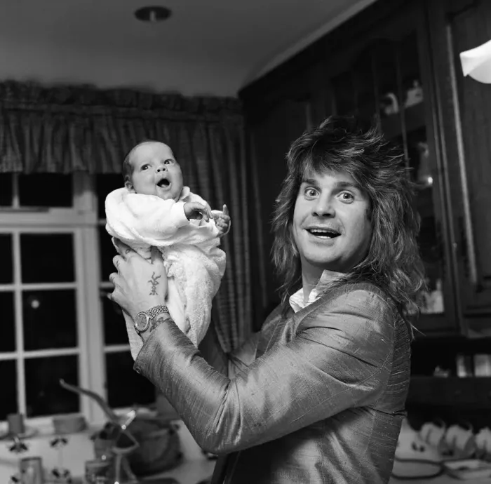 Framed Print : Ozzy Osbourne, former lead singer of Black Sabbath, pictured at home two weeks after