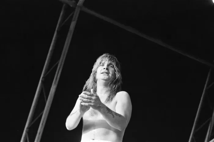 Framed Print : Ozzy Osbourne, former lead singer of Black Sabbath, pictured in concert