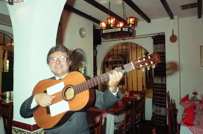 Framed Print : Paco Bueno, owner of the Casa Paco Spanish restaurant, Fletchers Walk, Birmingham Framed Print : Paco Bueno, owner of the Casa Paco Spanish restaurant, Fletchers Walk, Birmingham
