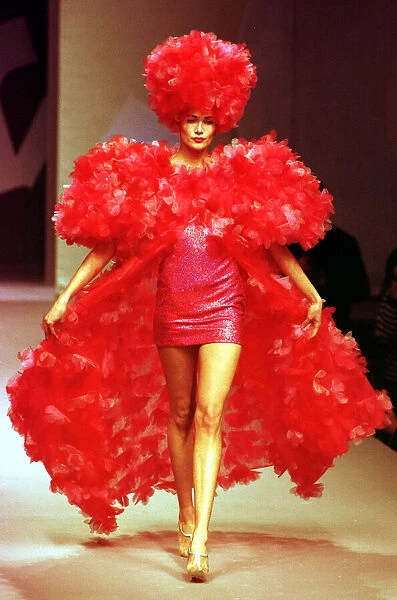 Paco Rabanne Fashions Paris Fashion Week January 1998 A model presents this look