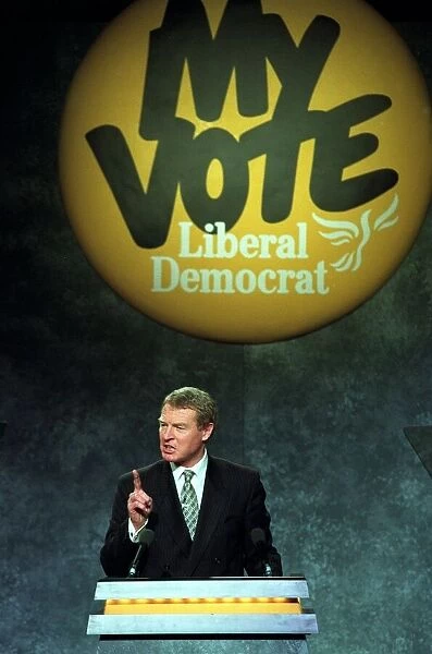 Paddy Ashdown Leader of the Liberal Democrats at the 1992 party conference - March 1992