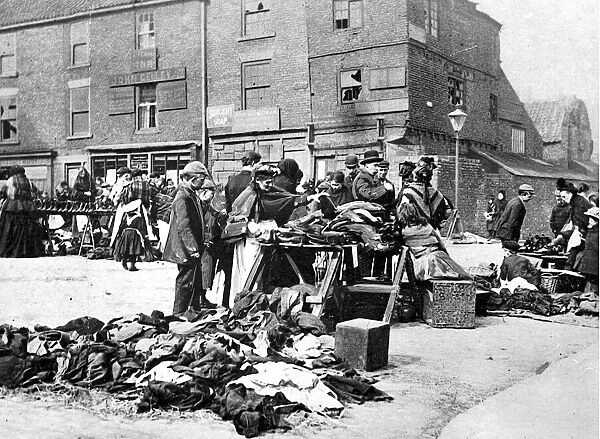 Paddys market - stalls in Newcastle circa 1900