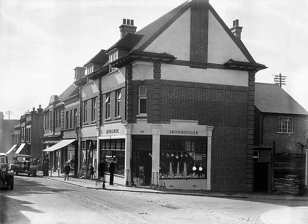 Palmers shop, new ironmongers shop, The Lynch, Uxbridge, London. 28th October 1932