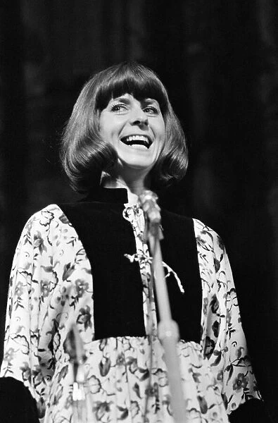 Pam Ayres performs at Bristol Hippodrome. 6th April 1977