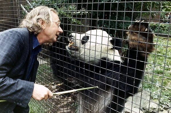 Panda with former Mirror Journalist July 1988