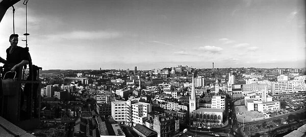 Panoramic view of Bristol from the roof of the ES &A Robinson and Son building