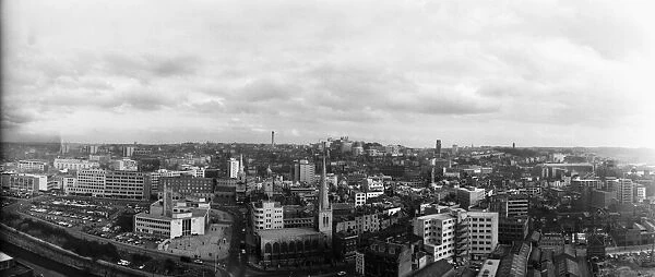 Panoramic view of Bristol from the roof of the ES &A Robinson and Son building
