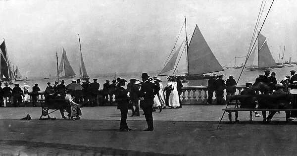 Parade of Yachts, Cowes, Isle of Wight. 4th August 1913
