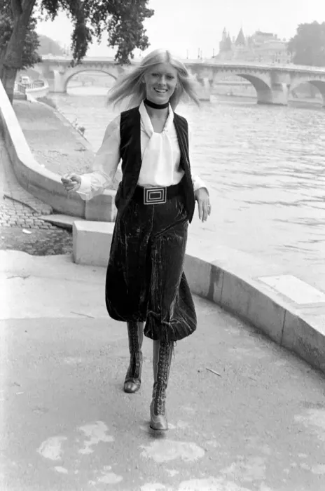Framed Print : Paris fashions: Yves St. Laurent - Rive Gauche - Christine