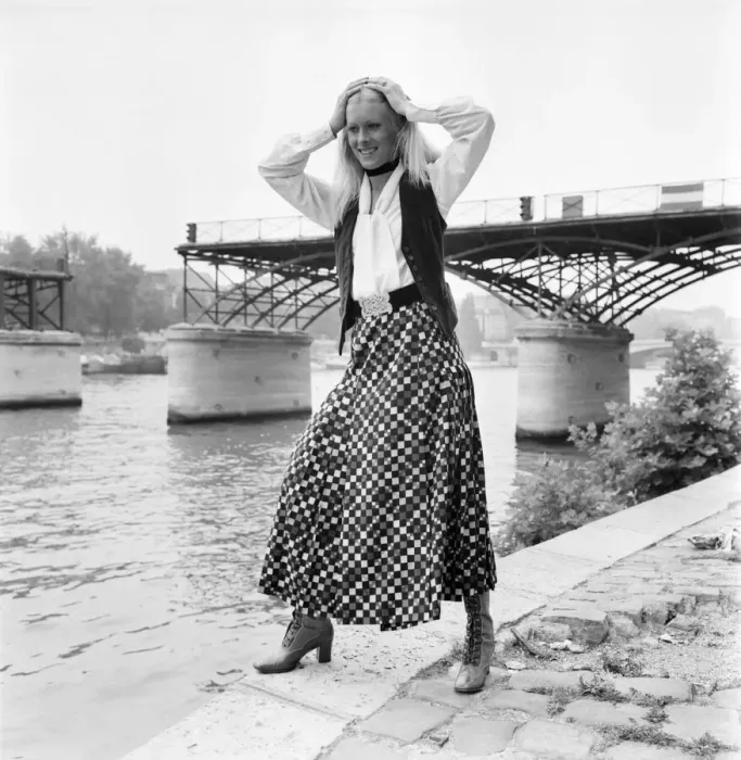 Framed Print : Paris fashions. Yves St. Laurent - Rive Gauche - Christine Framed Print : Paris fashions. Yves St. Laurent - Rive Gauche - Christine