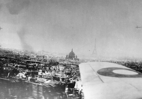 Paris, France, picture taken from the coastal command plane