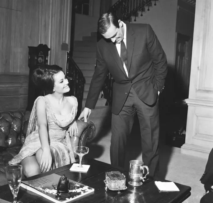 Framed Print : Parisienne actress Claudine Auger who will play Domino in the James Bond film Framed Print : Parisienne actress Claudine Auger who will play Domino in the James Bond film