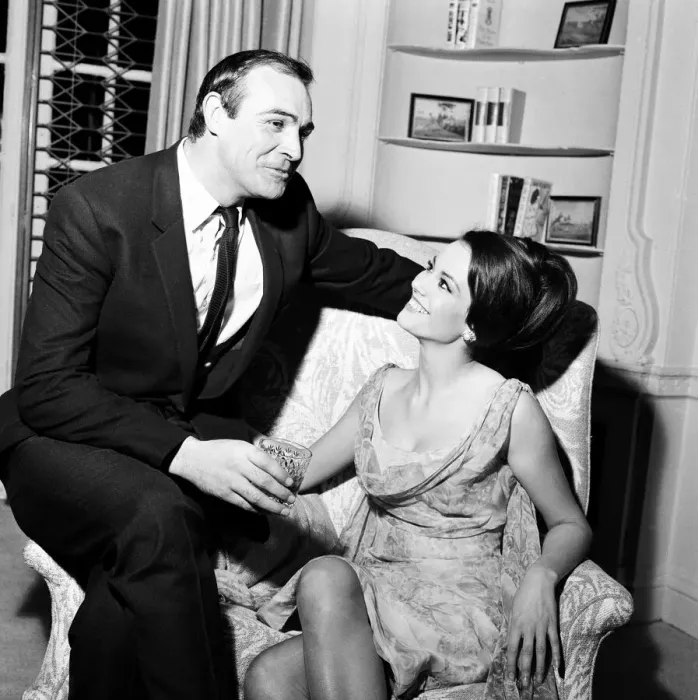 Framed Print : Parisienne actress Claudine Auger who will play Domino in the James Bond film