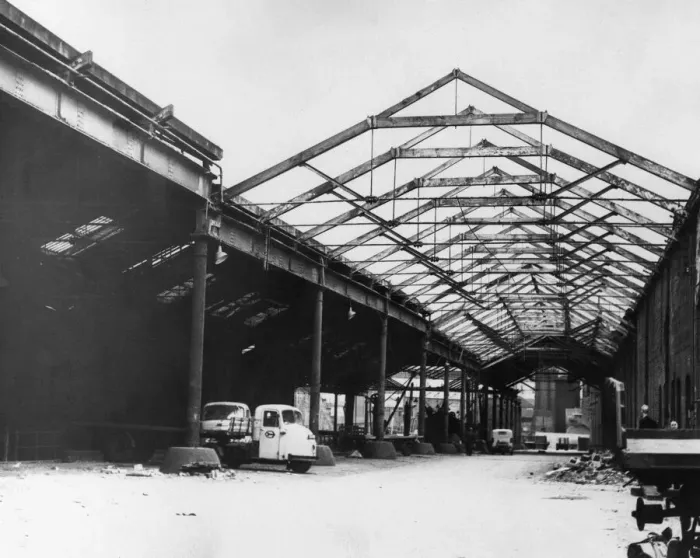 Framed Print : Park Lane railway goods station, Liverpool, November 1965 Framed Print : Park Lane railway goods station, Liverpool, November 1965