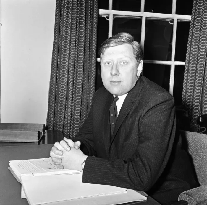Framed Print : Parliamentary Secretary Roy Hattersley. 9th January 1967