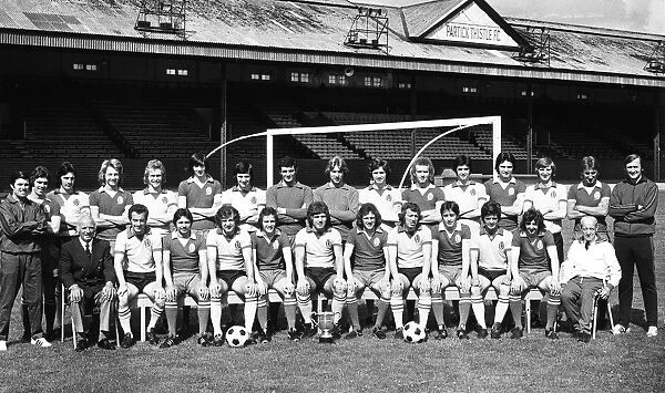 Partick Thistle FC, season 1974 to 1975 back L to R Bertie Auld Jim Holmes Joe