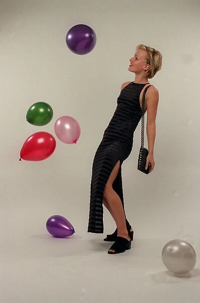 Party Dress fashion shots with balloons, December 1997