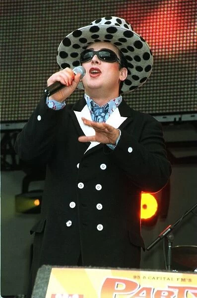 Party in the Park -Boy George of Culture Club July 1999 performing to an audience