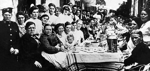Party time in Elswick, Newcastle as residents of Tyneside Terrace celebrate the end of