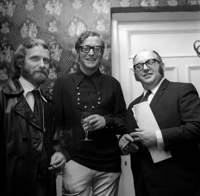 Framed Print : Its party time for Michael Caine at Newcastles Royal Station Hotel on 25th July 1970
