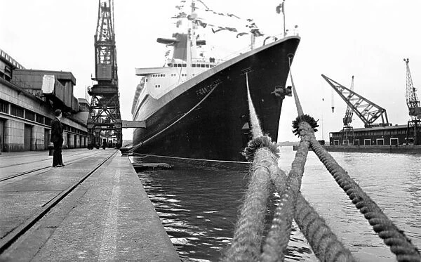 The passenger liner France 7th January 1962