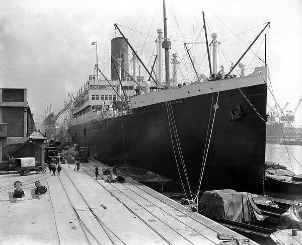 The passenger liner SS Minnetonka. 4th May 1924
