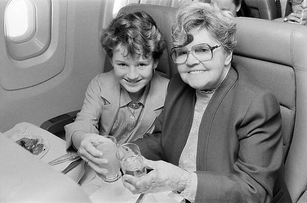 Passengers on a Concorde. 2nd April 1986