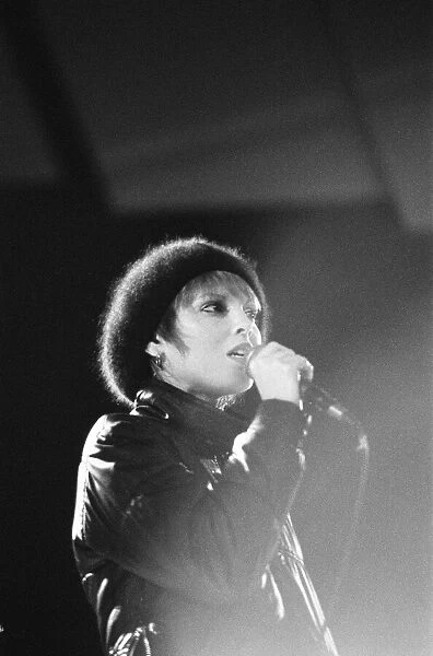 Pat Benatar, singer, pictured in concert at The Hexagon, Reading, October 1980