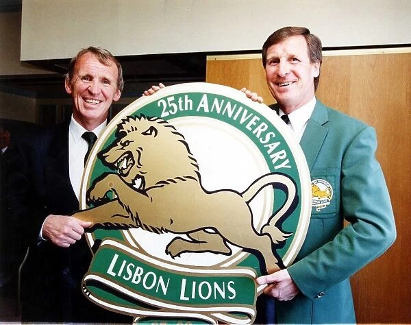Pat Crerand with Billy McNeil 25th anniversary of the Lisbon Lions. May 1992