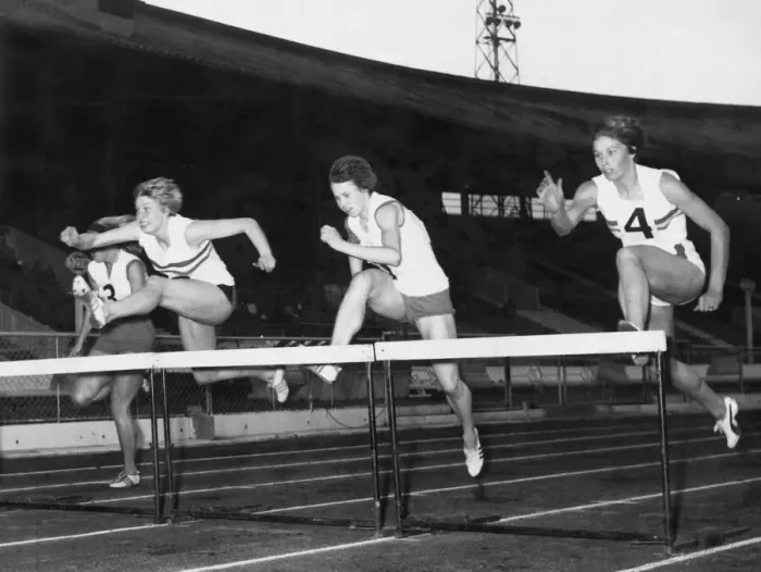 Framed Print : Pat Pryce, hurdler athlete Pat Nutting (maden name