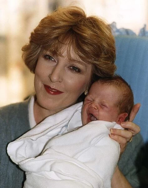 Patricia Hodge Actress with baby son