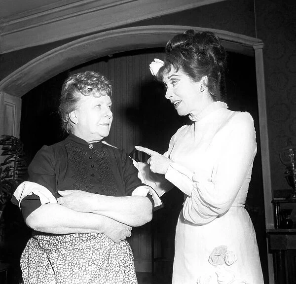Patricia Kirkwood, right, and Irene Handl in a scene from A Chorus of Murder