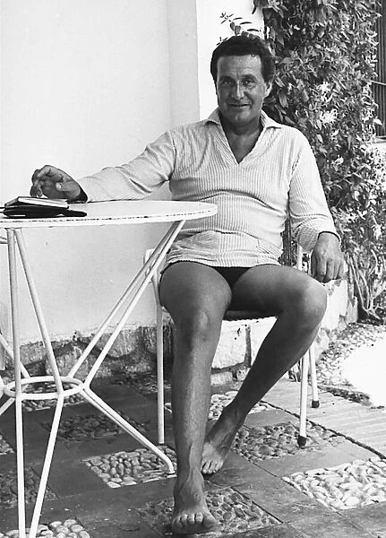 Patrick MacNee British actor on holiday in Spain 1966