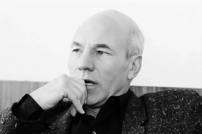 Framed Print : Patrick Stewart, actor, who is playing the role of Captain Jean Luc Picard in Star Trek