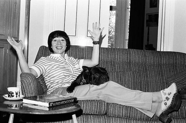 Patsy Wilcox former wife of TV producer Desmond Wilcox seen here in her London home with