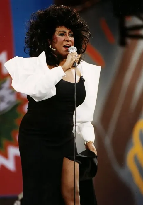 Framed Print : Patti Labelle pop singer at Mandela Day concert 1990 Wembley Stadium