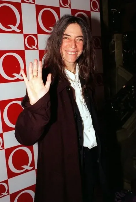 : Patti Smith at the Q Music Awards November 1997 The singer songwriter was presented with : Patti Smith at the Q Music Awards November 1997 The singer songwriter was presented with