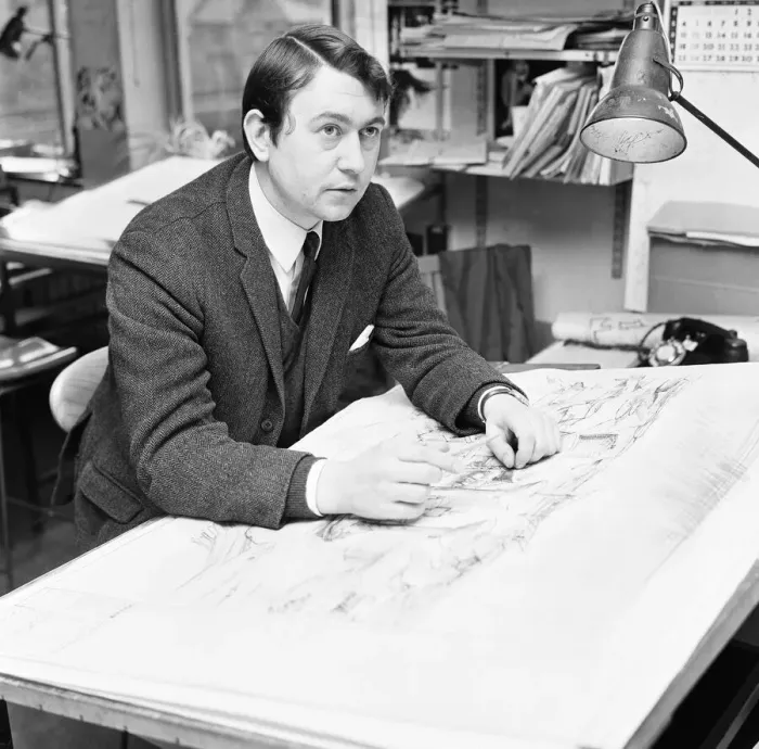 Framed Print : Paul Allen BBC set designer for the BBC science fiction series Dr Who