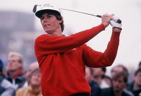 Paul Azinger golfer swings a shot July 1987