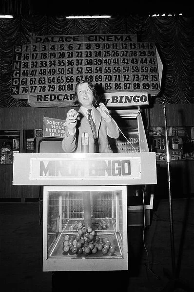 Paul Daniel, bingo caller. 1971