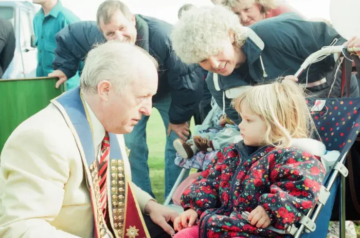 Framed Print : Paul Daniels, magician, opens the St Lukes Gala Fun Day, Middlesbrough Framed Print : Paul Daniels, magician, opens the St Lukes Gala Fun Day, Middlesbrough