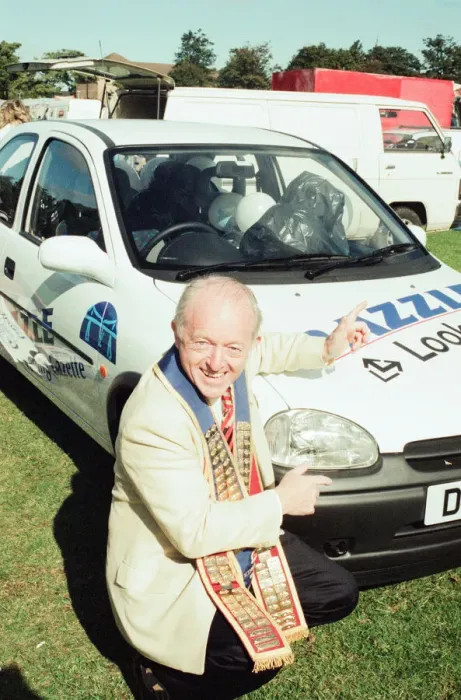 Framed Print : Paul Daniels, magician, opens the St Lukes Gala Fun Day, Middlesbrough Framed Print : Paul Daniels, magician, opens the St Lukes Gala Fun Day, Middlesbrough