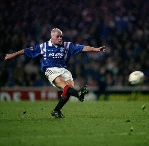 Paul Gascoigne in action for Glasgow Rangers. December 1996