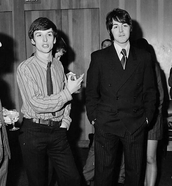 Paul McCartney with arts critic John Eades at Royal Garden Hotel Londo
