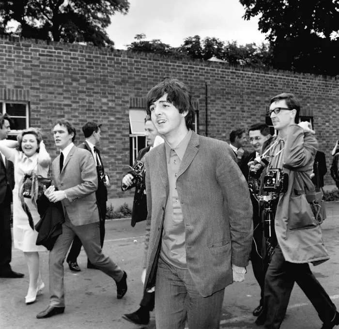 Framed Print : Paul McCartney, with The Beatles at Teddington to film Thank Your Lucky Stars